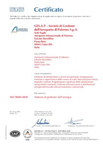 Certificato ISO 5001